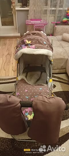 Детские санки коляска