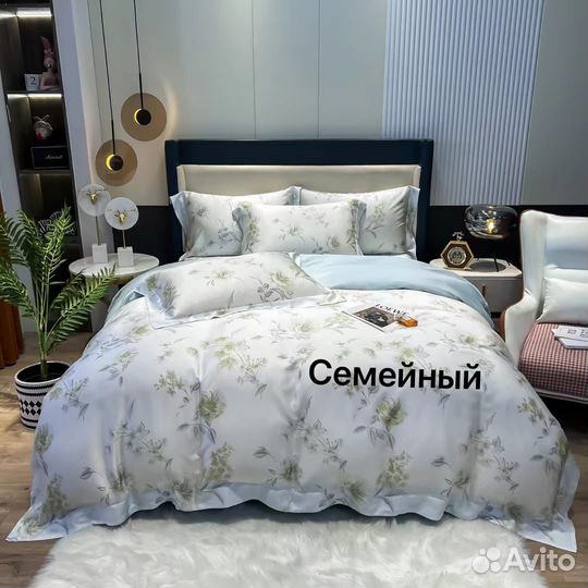 Постельное белье размер семейный с 2 одеялами