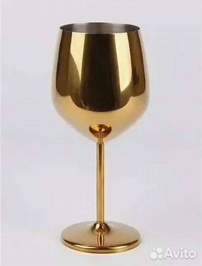 Стеклянные золотые Бокалы