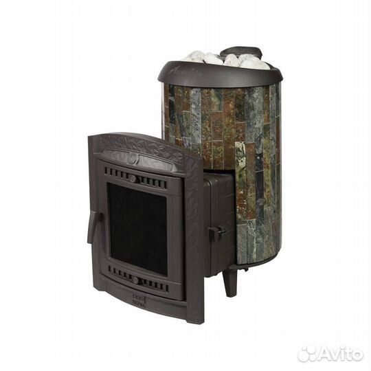 Печь Для Бани Атмосфера L+ ламели «Жадеит» наборны