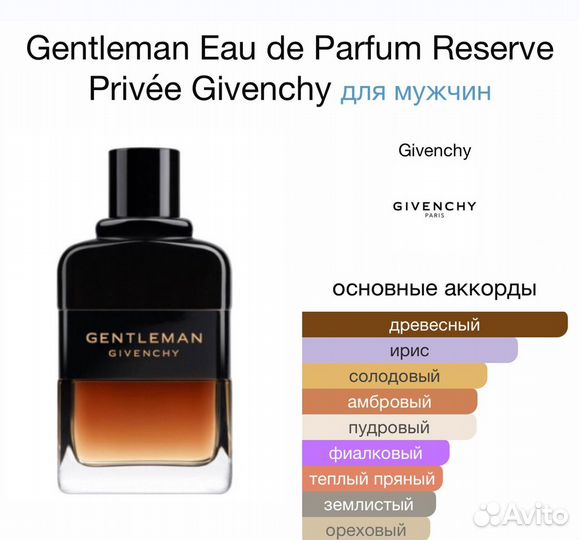 Духи Gentleman Edp Reserve Privée Givenchy 100ml