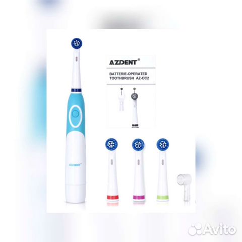 Зубная щетка azdent+7насадок электрическая новая