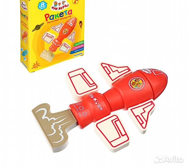 Магнитный конструктор Ракета Игроленд