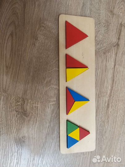 Развивающие деревянные игрушки Дроби