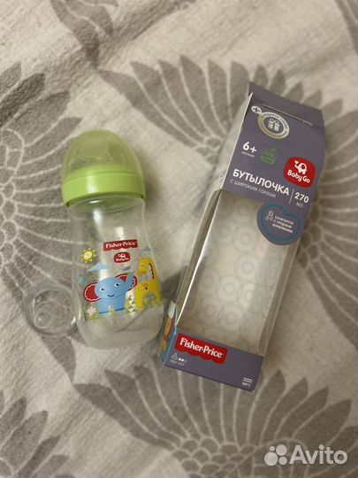 Бутылочки, соски avent natural и fisher price