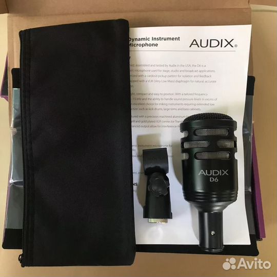 Audix D6 Kick Drum Microphone