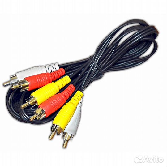 Кабель 3RCA - 3 RCA 1,5 метра