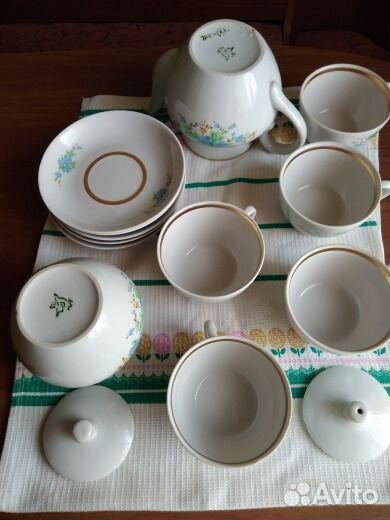 Кузяевский чайный сервиз времен СССР