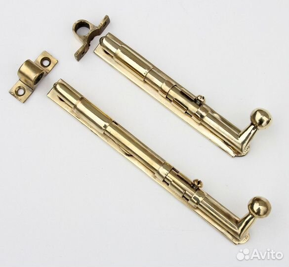 Старинные бронзовые шпингалеты 120-180 мм