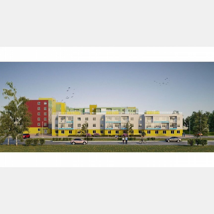 1-к. квартира, 44,3 м², 1/6 эт.