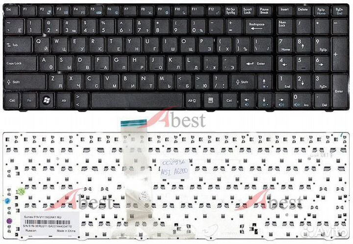 Клавиатуры для ноутбуков MSI