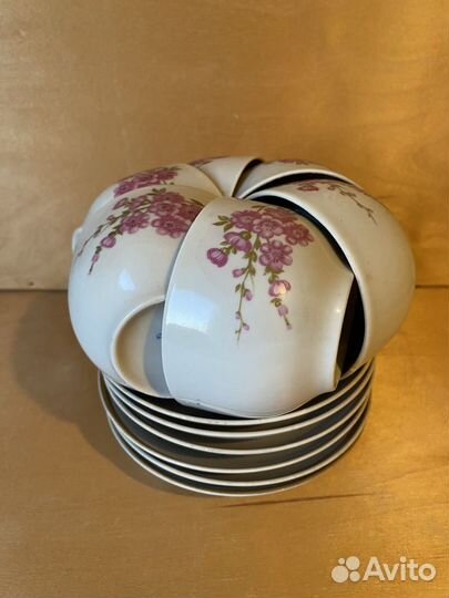 Сервиз чайный новый СССР на 6 персон