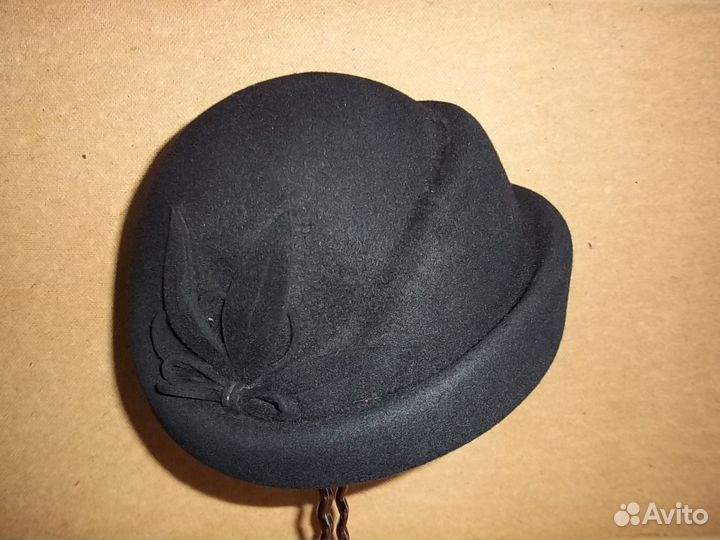 Шляпа фетровая черного цвета размер 56
