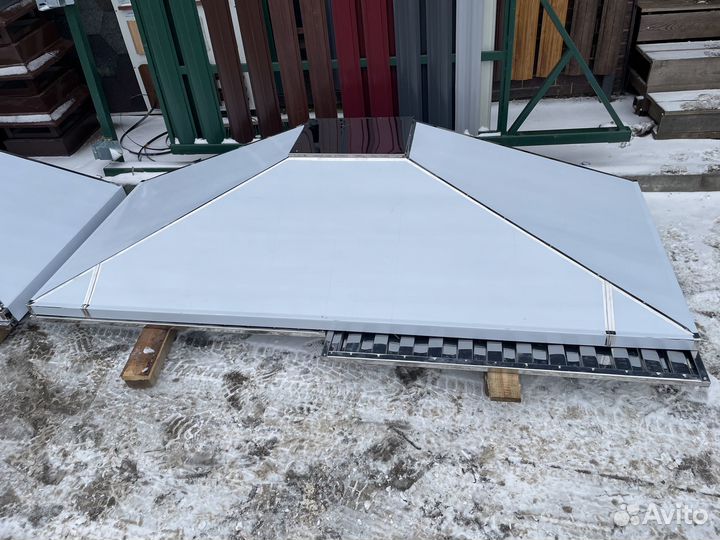 Зонт вытяжной для мангала в беседке PE цена за шт