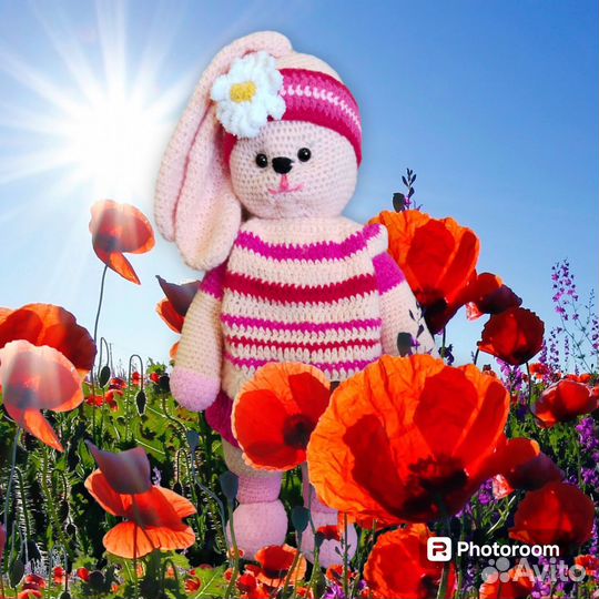 Большая мягкая игрушка заяц