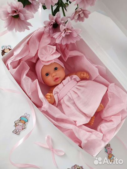 Испанский ванильный пупс (кукла) 22 см, новый