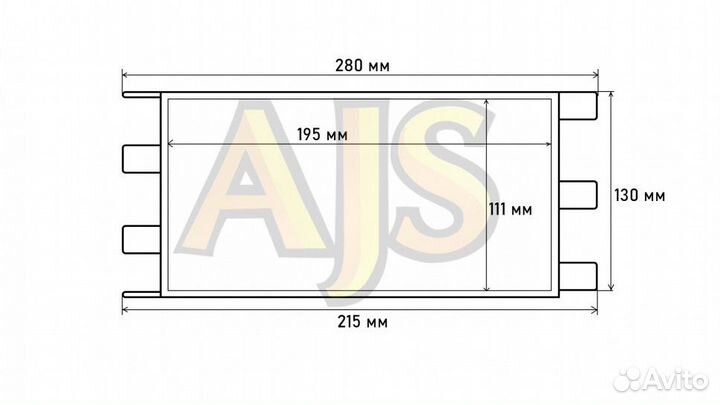 Радиатор трансмиссионный 215*131