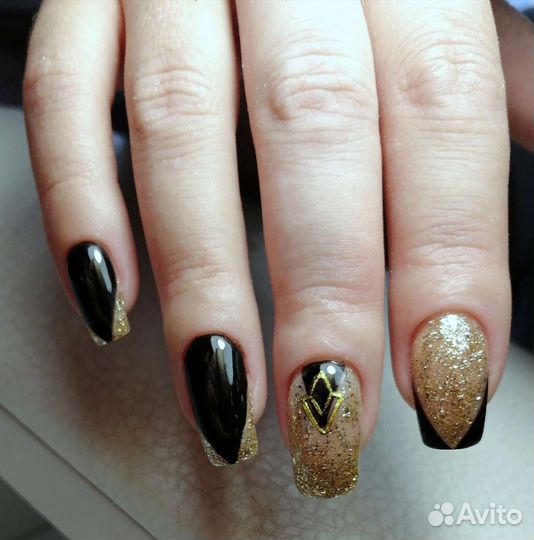 Наращивание ногтей,гель лак, дипманикюр