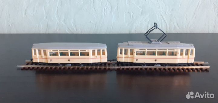 Модель трамвая 1.87 и аксессуары для макета