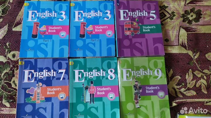 Учебник Английский язык Кузовлев,3,7,8,9кл