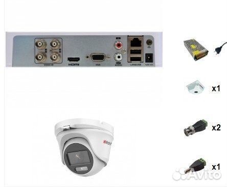 Комплект видеонаблюдения HiWatch 1 камера с технол