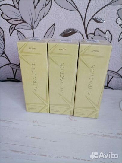 Набор 3шт по 30мл avon attraction эйвон этрекшин