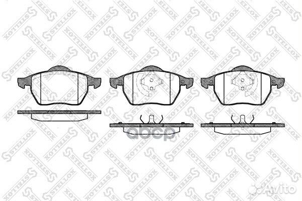 401 020B-SX колодки дисковые п. с антискр. пл