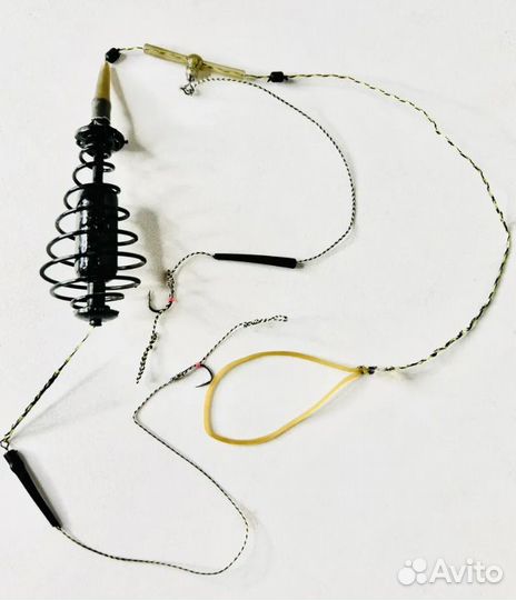 Карповый монтаж 80гр с волосяной оснасткой