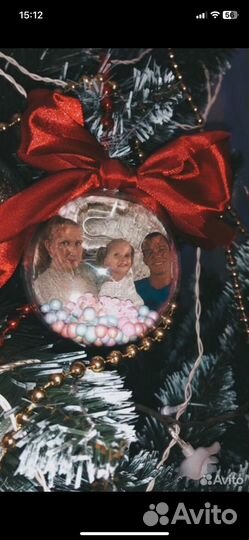 Шары новогодние с вашим фото