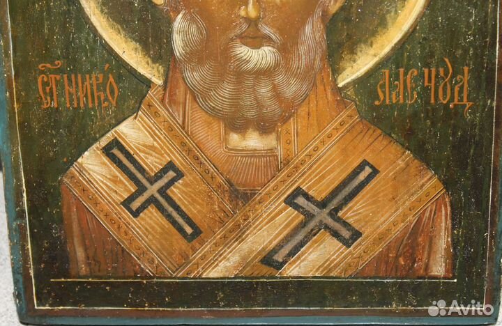 Икона Николай Чудотворец Оплечный