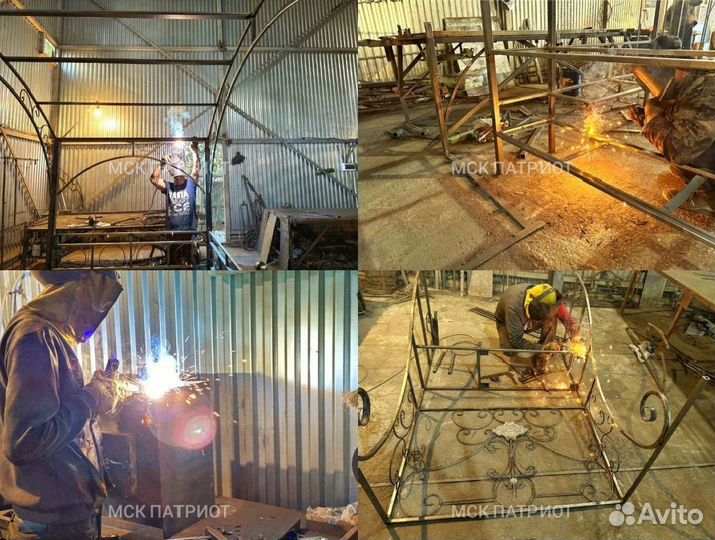 Мангал с крышей