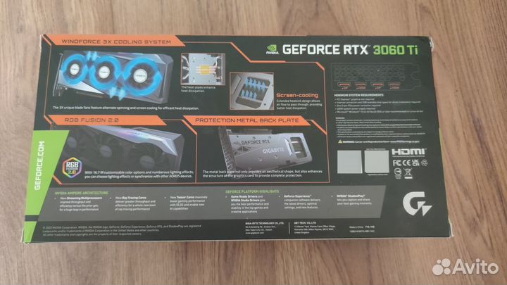 Видеокарта rtx 3060 ti 8 gB