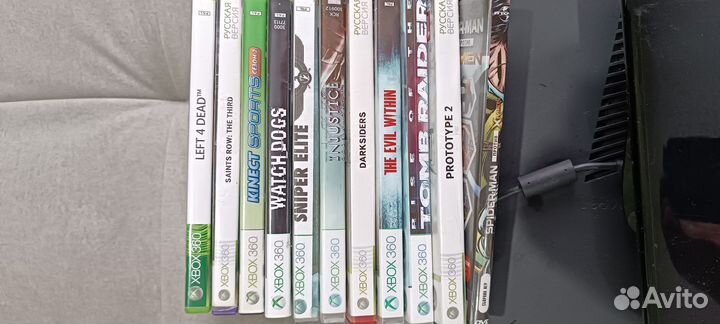 Xbox 360 с дисками