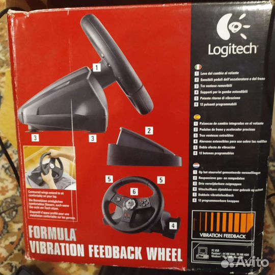 Руль Logitech Formula Vibration Feedback Wheel