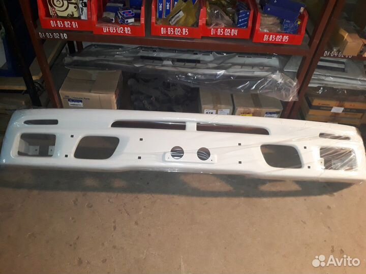 Бампер isuzu NQR75 NQR 75 нкр75 металл белый