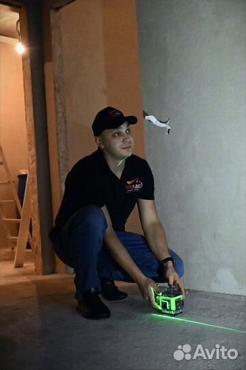 Механизированная штукатурка / Выравнивание стен