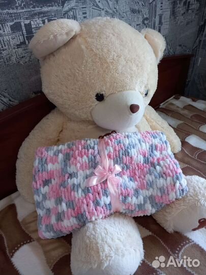 Детский плюшевый плед. Новый