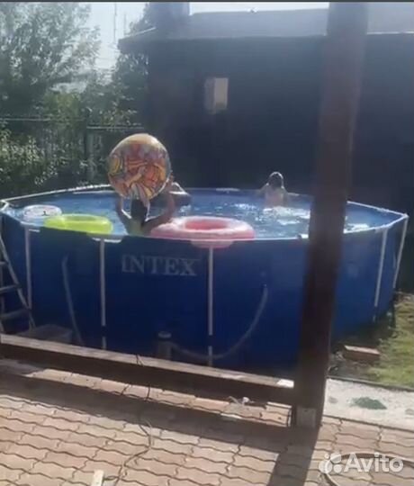 Каркасный бассейн 457 122 б/у