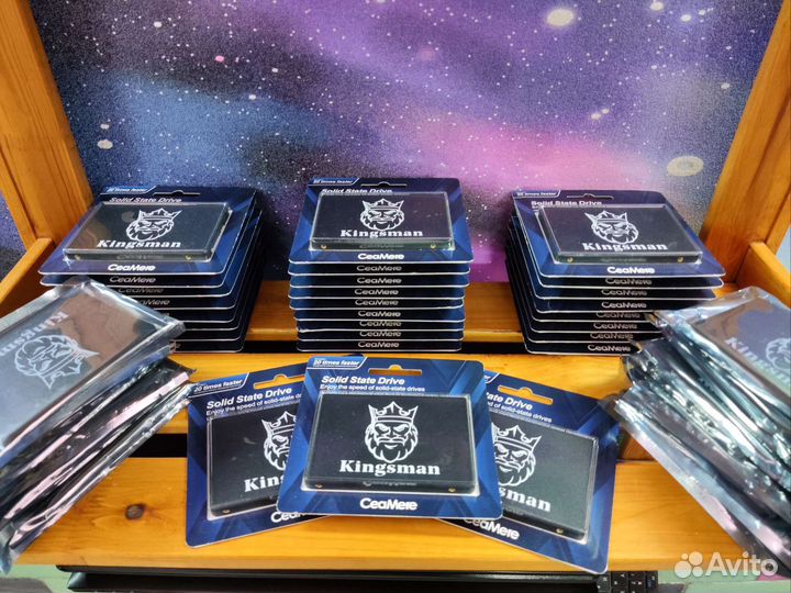Новые SSD 128-256-512gb для пк/ноутбука Kingsman