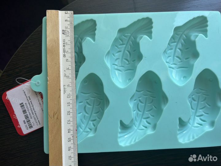 Силиконовая форма для выпечки, 6 ячеек