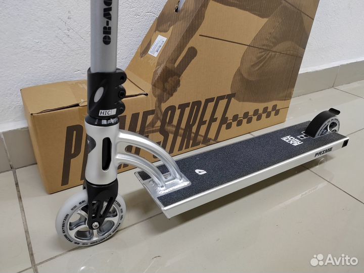 Самокат трюковой Prime Extension хром (Новый)