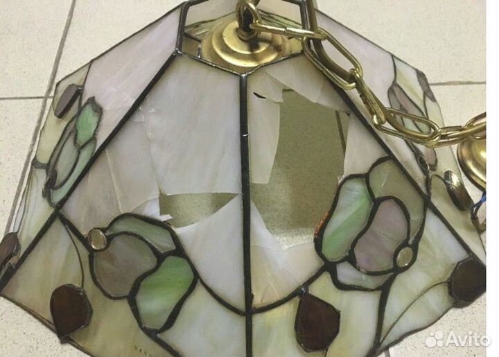 Ремонт лампы тиффани, реставрация лампы