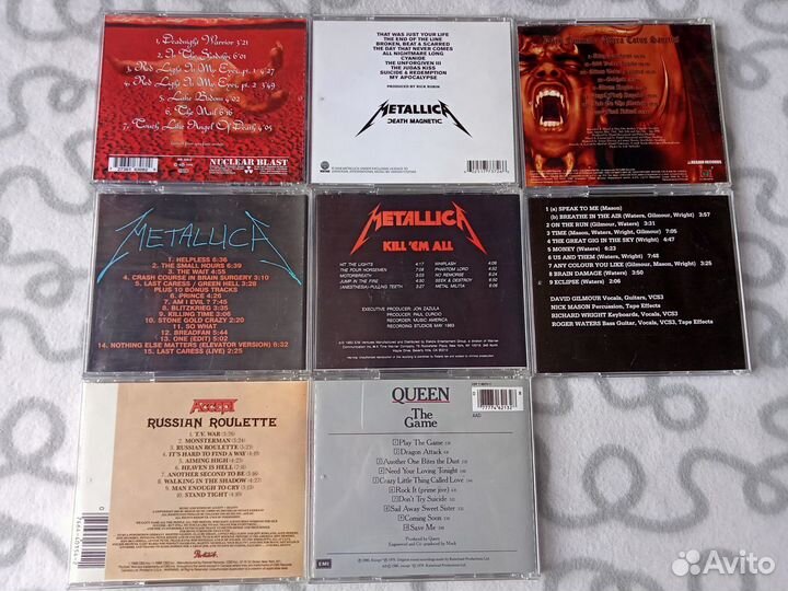 Metallica Pink Floyd Queen Accept и др