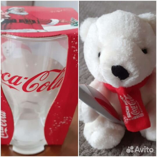 Стакан Coca-cola и медведь Sochi 2014