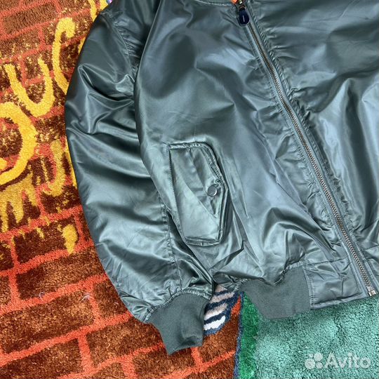 Бомбер дутый Alpha industries cwu mil tec usa 90s