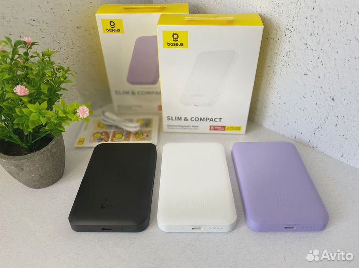 Повербанк Baseus Magnetic Mini Wireless 5000 mAh