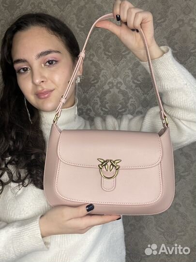 Сумка Pinko клубничная