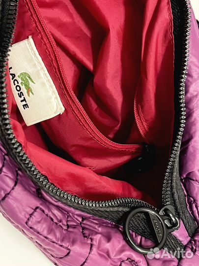 Лакост/Lacoste puffer bag сумка винтаж кросс-боди