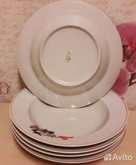 Винтажные Тарелки Дулево 5шт