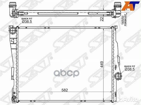 Радиатор BMW 3-Series 98-06 / Z4 02-08 SG-BW0008